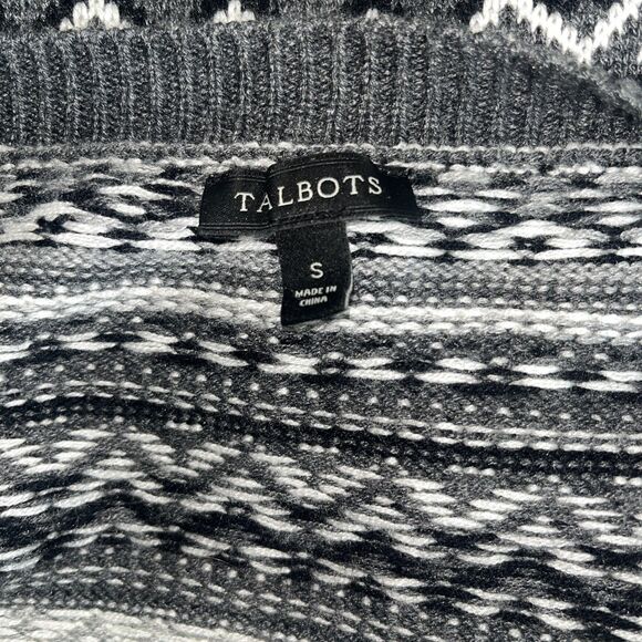 Talbots Women’s Grandmacore Lambswool Blend Beaded Cardigan Sweater Size Small - Picture 6 of 8